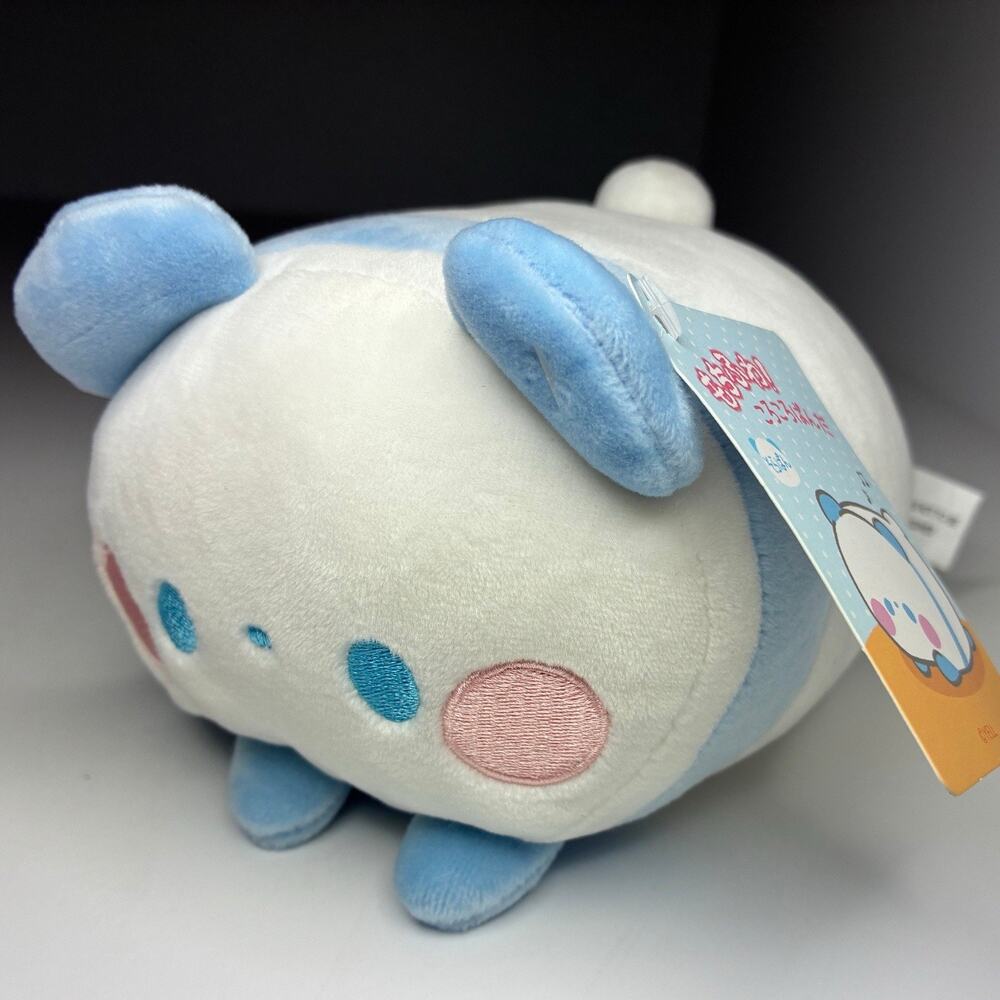 Mochi Fuwa CoroCoro Blue Panda Sorapan Plush 5" Stuffed Animal YELL - NWT